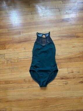 Mirella Patterned Mesh Sleeveless Leotard